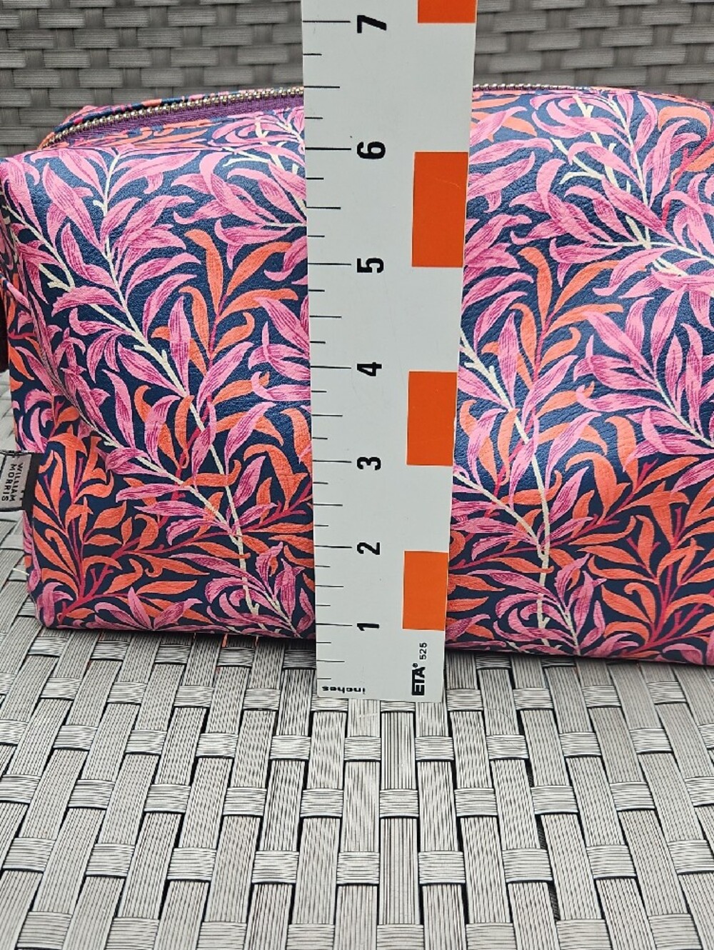 NWOT William MORRIS Willow Bough Leaf Vine Cosmetic.Make Up Travel Floral Pouch - Picture 12 of 17